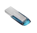 SanDisk Ultra Flair USB 3.0 Flash Drive - 128GB (Blue) (SDCZ73–128G–G46B)