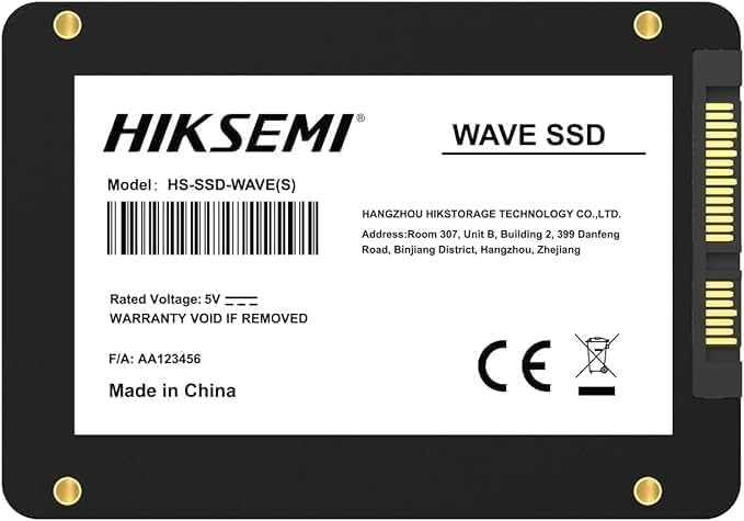 Hikvision HIKSEMI WAVE(S) SATA SSD Solid State Drive 2.5 Inch Sata3-256GB Up to 530MB/s (HS–SSD–WAVE–S–256G) 