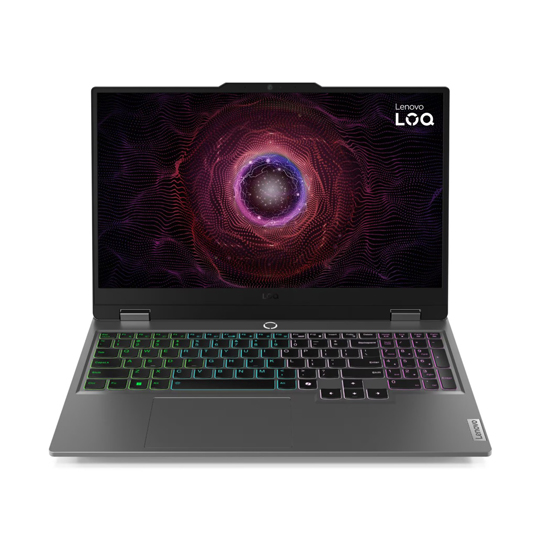 لابتوب الألعاب لينوفو LOQ 15ARP9، معالج Ryzen 5-7235HS، بطاقة رسومات RTX 3050 6G، ذاكرة وصول عشوائي 16 جيجابايت، قرص صلب SSD بسعة 512 جيجابايت (83JC00P7AD)