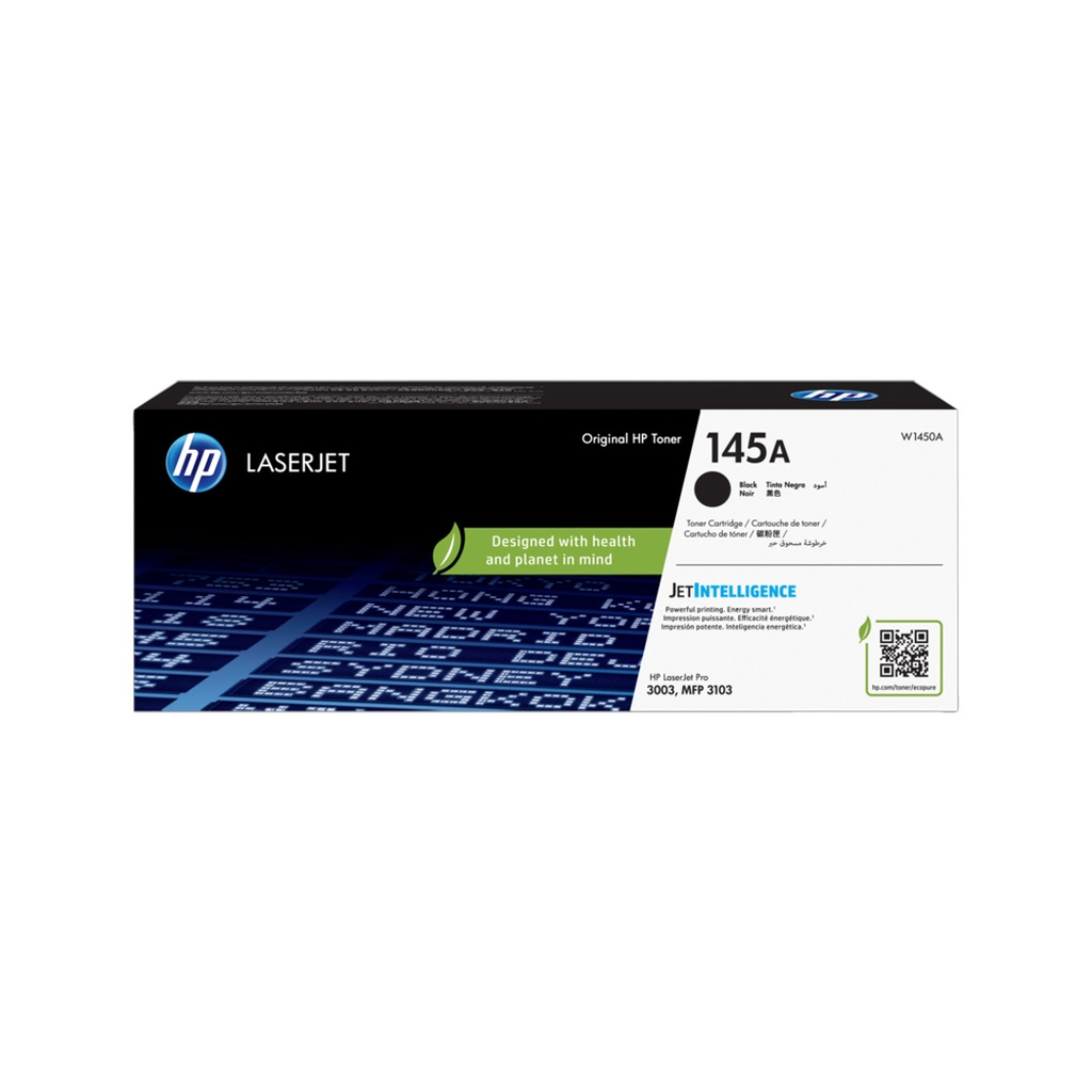 HP 145A Black Original LaserJet Toner Cartridge (W1450A)