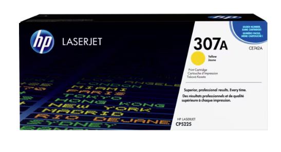 HP 307A خرطوشة حبر ليزرجيت اصلية صفراء (CE742A)