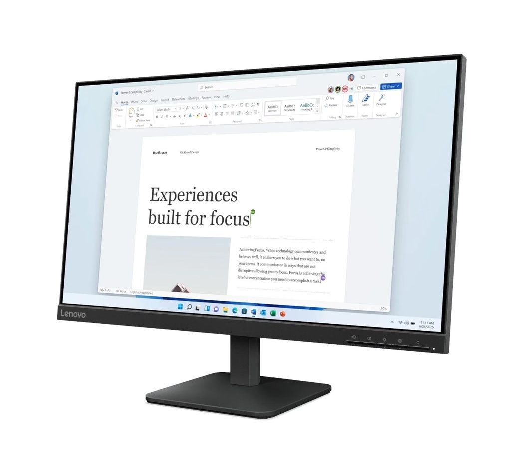 Lenovo 23.8" Inch L24-4e FHD Monitor (68C2KAC1SD)