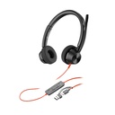 Poly Blackwire 3320 Stereo Microsoft Teams Certified USB-C Headset +USB-C/A Adapter (8X220AA) 