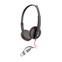 Poly Blackwire 3225 Stereo USB-C Headset +3.5mm Plug +USB-C/A Adapter (8X229AA) 