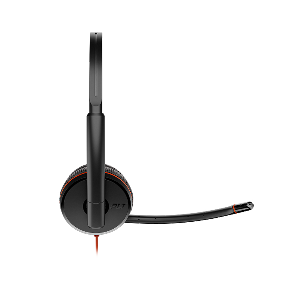 Poly Blackwire 3225 Stereo USB-C Headset +3.5mm Plug +USB-C/A Adapter (8X229AA) 