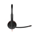 Poly Blackwire 3225 Stereo USB-C Headset +3.5mm Plug +USB-C/A Adapter (8X229AA) 