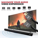 HDMI 1 Mtr with Ethernet – 2.0 Compliant Slim (HC000019/HDM/1M/BLK/SLM)