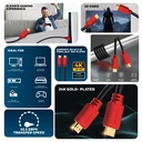 HDMI 5 Mtr with Ethernet (HC000003/HDM/5M/BLK)