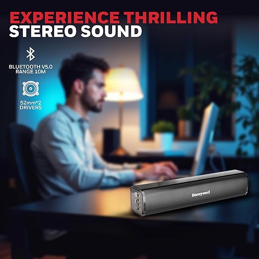 Honeywell Moxie V1000 Soundbar (HC000251/AUD/SB/V1000/BLK)