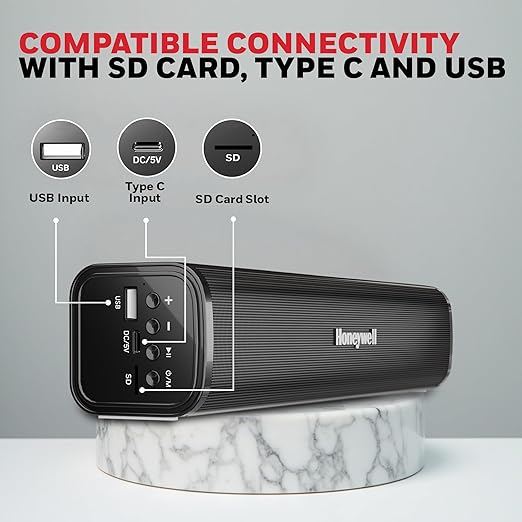 Honeywell Moxie V1000 Soundbar (HC000251/AUD/SB/V1000/BLK)