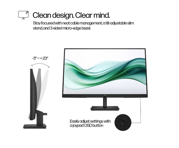 HP 24" Inch LED S3 PRO 324PV FHD Monitor (9U5C1AA)