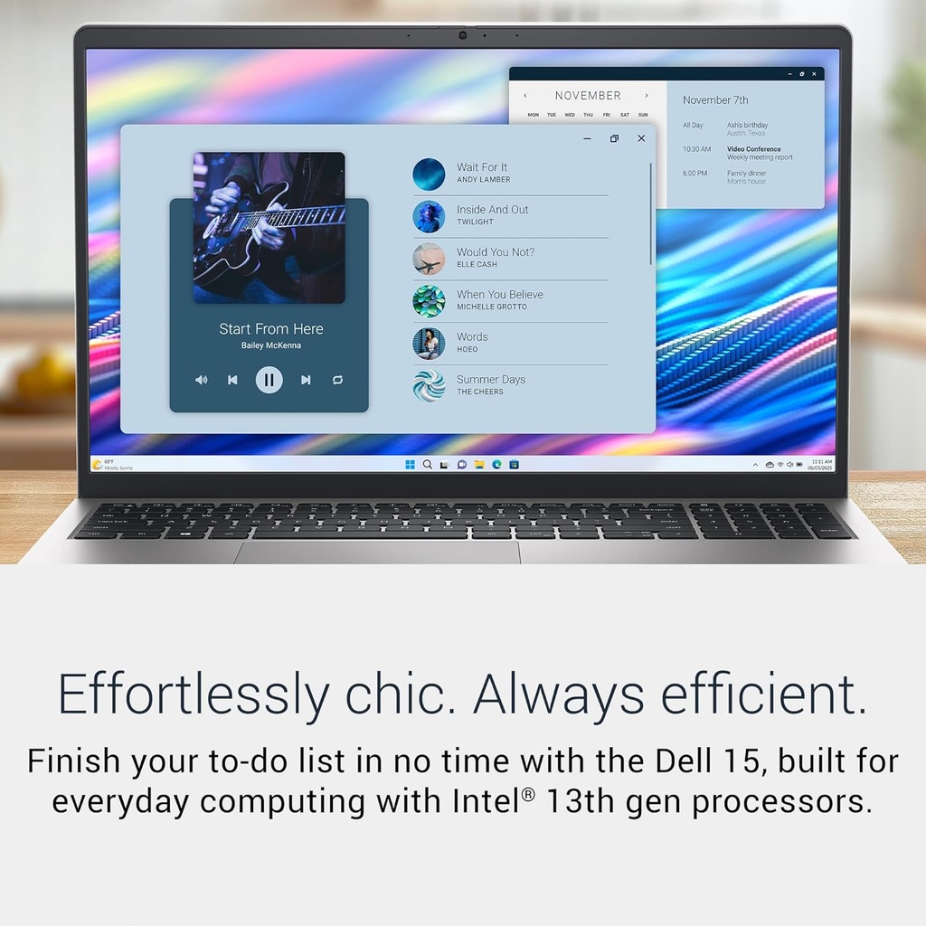 Dell 15 Laptop DC15250 Core I7–1355U, 16GB DDR4, 512GB SSD (DC15250)