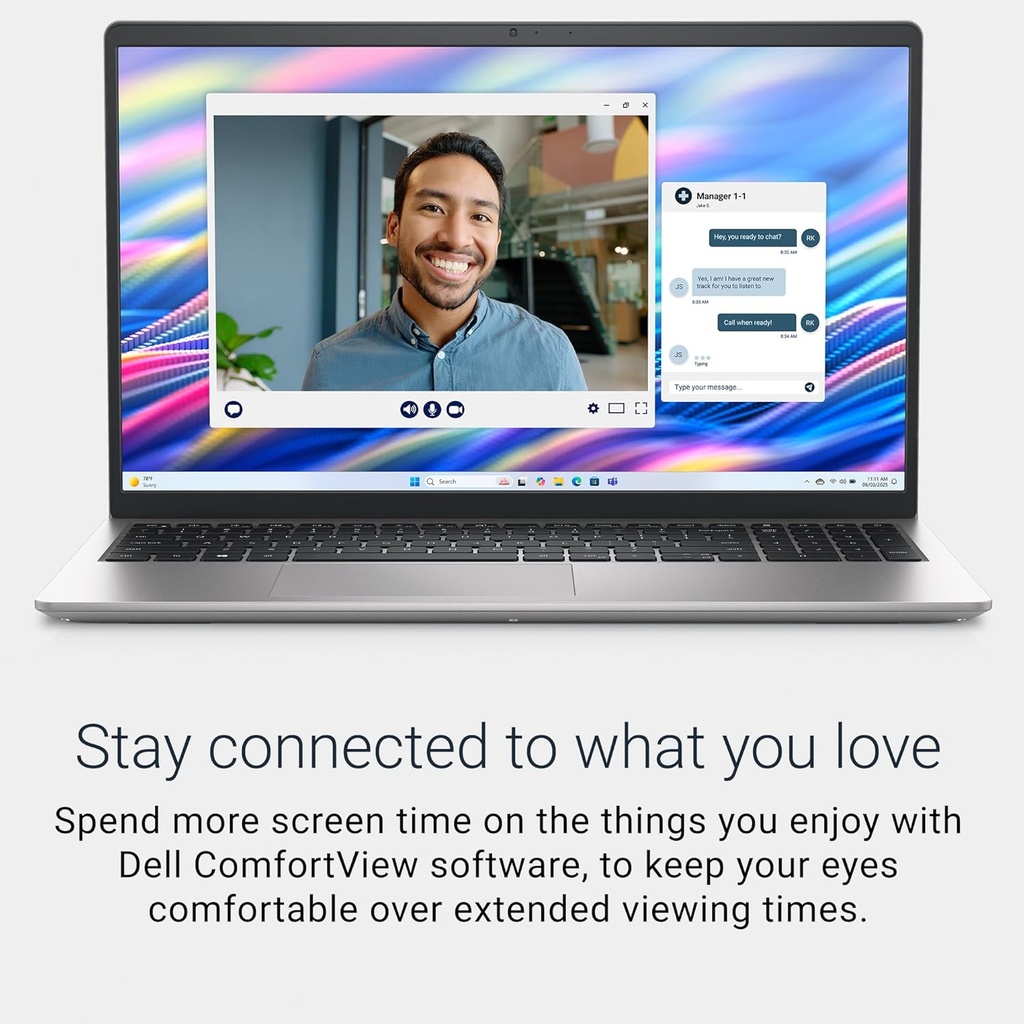 Dell 15 Laptop DC15250 Core I7–1355U, 16GB DDR4, 512GB SSD (DC15250)