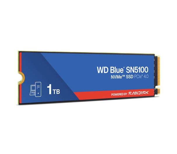 WD Blue SN5100 NVMe PCIe 4.0 Internal SSD - 1TB (WDS100T5BOE)