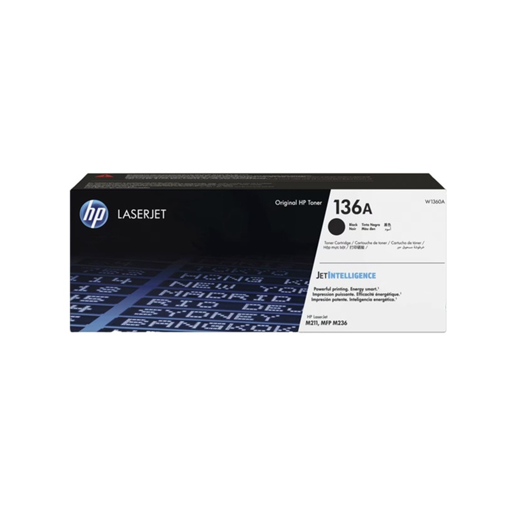HP 136A Black LaserJet Toner Cartridge (W1360A)