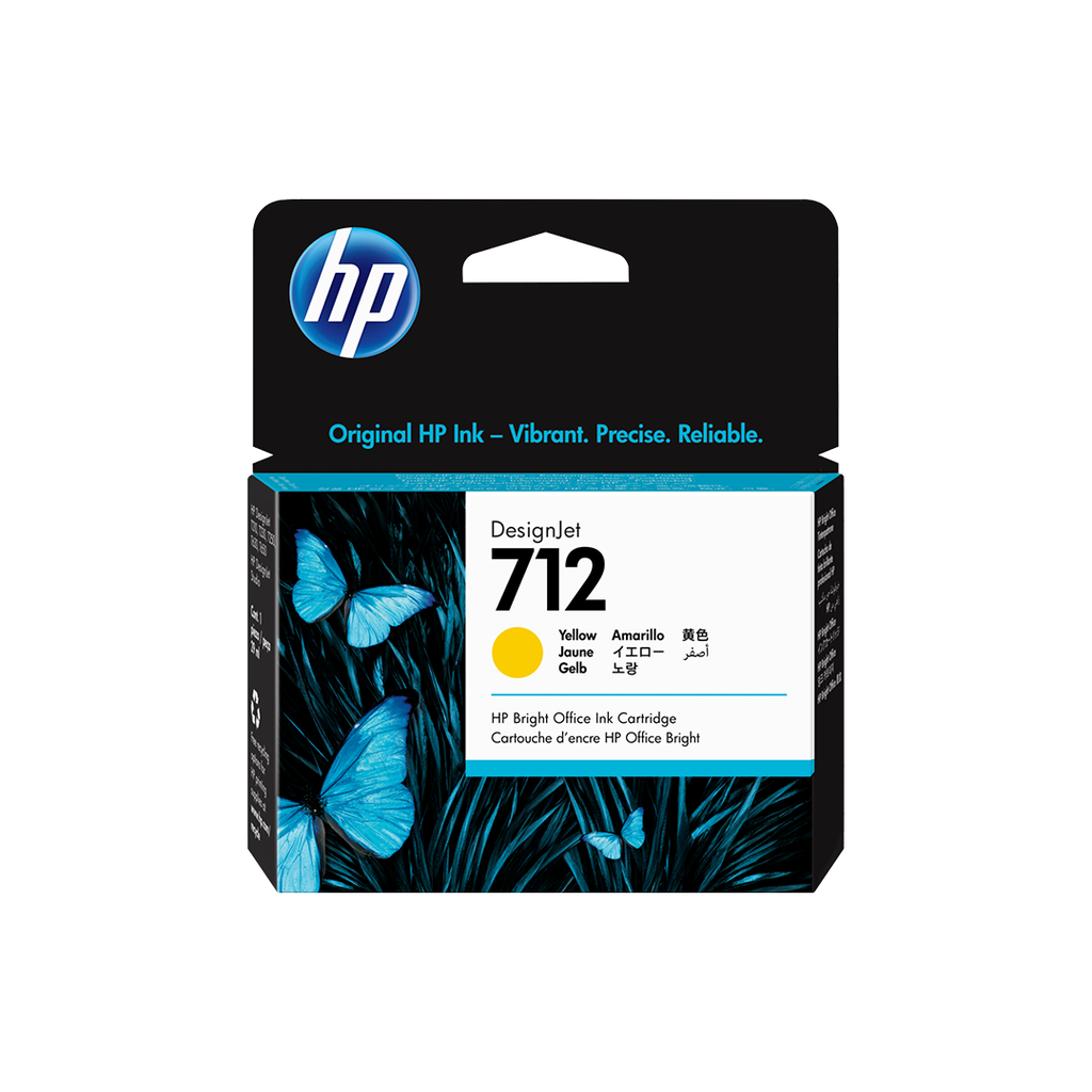 HP 712 29ml Yellow DesignJet Ink Cartridge