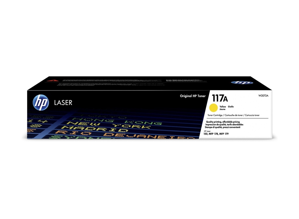 HP 117A Yellow Toner Cartridge (W2072A)