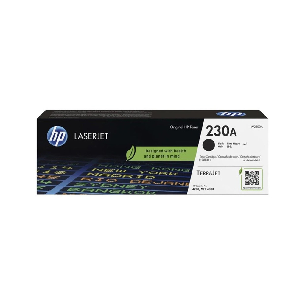HP 230A Black Original LaserJet Toner Cartridge (W2300A)