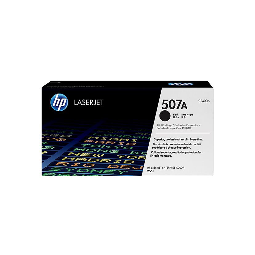 HP 507A Black Original LaserJet Toner Cartridge (CE400A)