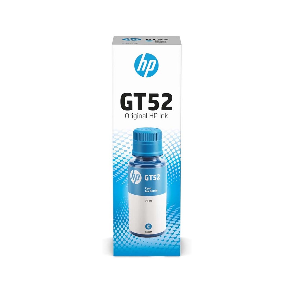 HP GT52 Cyan Original Ink (M0H54AE)