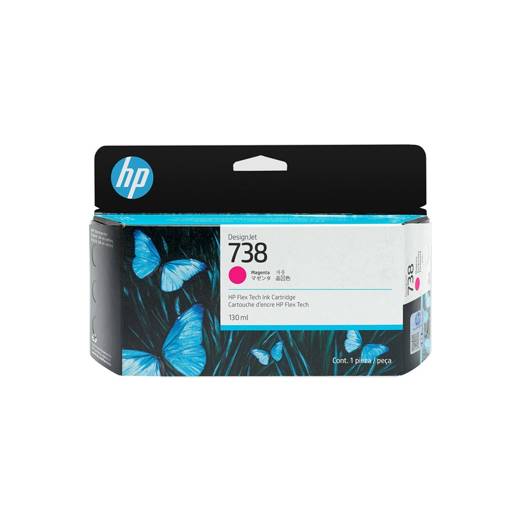 HP 738 Magenta 130ML Ink Cartridge (498N6A)