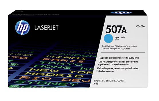 HP 507A Cyan LaserJet Toner Cartridge (CE401A )
