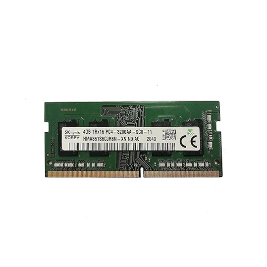 SK Hynix 4GB DDR4 3200MHz SODIMM Laptop RAM Memory (HMA851S6CJR6N-XN)