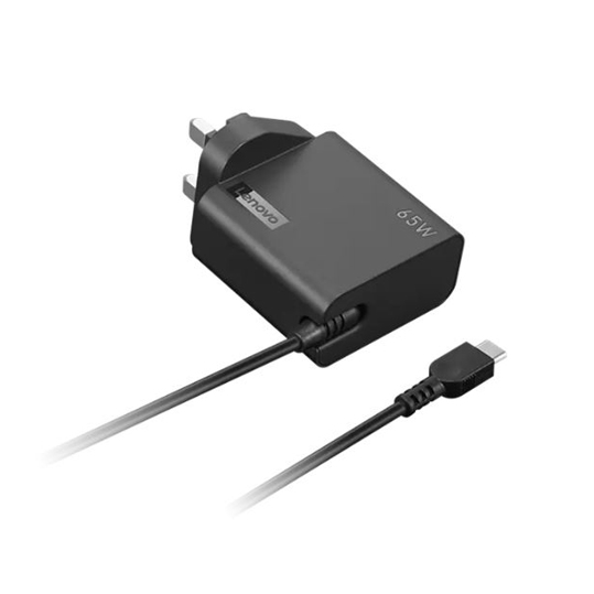 Lenovo 65W USB-C Wall Adaptor - Black (4X21L54612)  