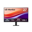 شاشة LG منحنية مقاس 27 بوصة بدقة FHD ومعدل تحديث 100 هرتز ومنفذ USB-C (27U421A)