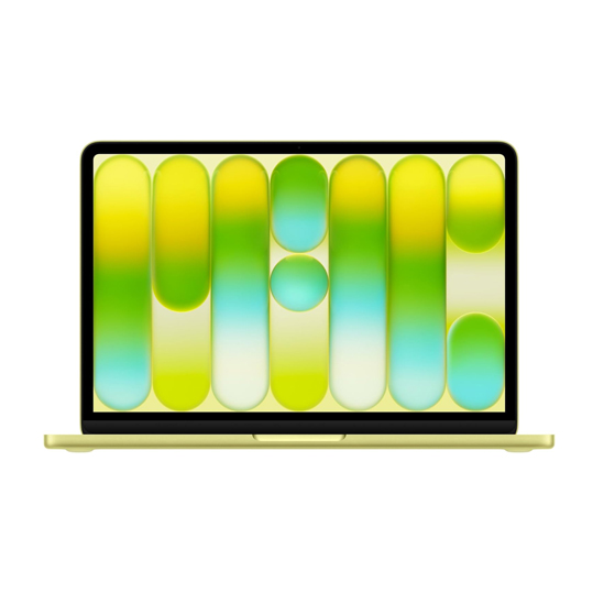 جهاز Apple MacBook Neo A18 Pro بشريحة معالج سداسي النواة/ذاكرة وصول عشوائي 8 جيجابايت/قرص صلب SSD بسعة 512 جيجابايت/شاشة 13 بوصة/لون الأصفر الليموني (MHFE4AB)