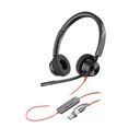 Poly Blackwire 3320 Stereo Microsoft Teams Certified USB-C Headset +USB-C/A Adapter (8X220AA) 