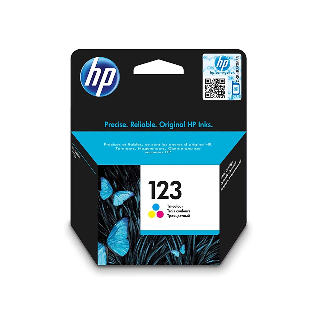 Hp 123 Tri-Colour Original Ink Cartridge (F6V16AE)