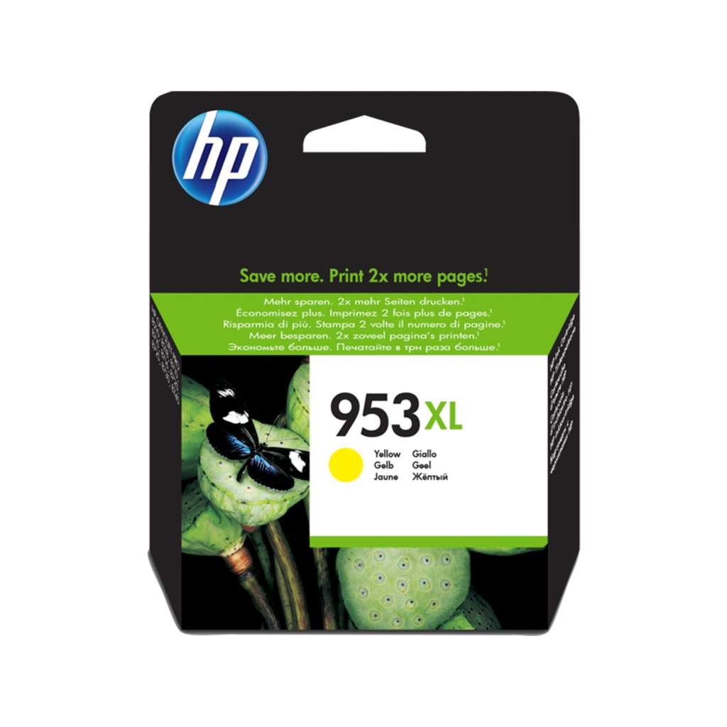 HP 953XL Yellow Ink Cartridge (F6U18AE)