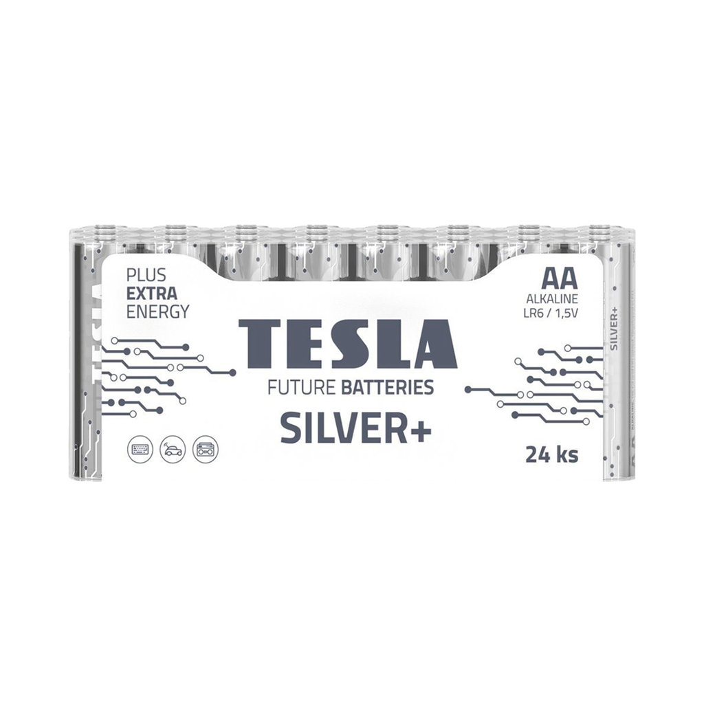 TESLA Dry Battery AA Silver 24PCS MUL PACK (LR06/24P)