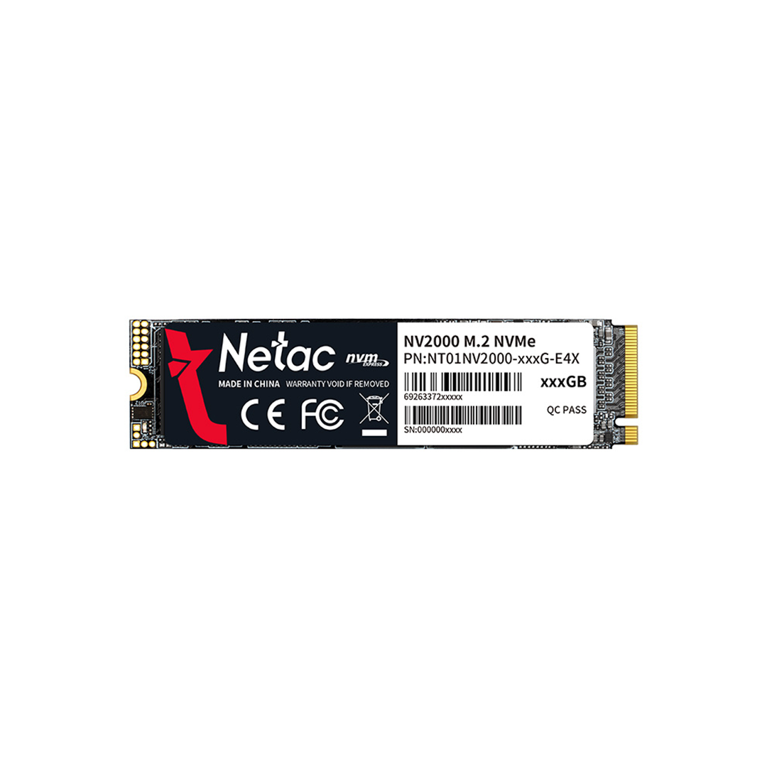 Netac SSD NV2000 512GB M2 2280 NVMe PCLs (NT01NV2000-512-E4X