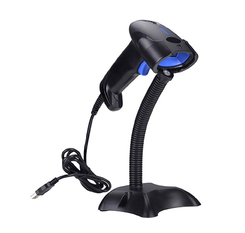 Lasercode LC11001DS 1D Laser Wired Barcode Scanner with Stand-USB Wired