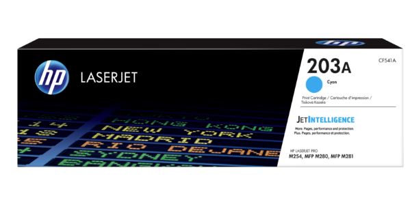 خرطوشة حبر ليزرجيت أصلية سماوي HP 203A، CF541A