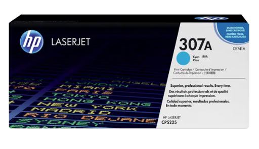 HP 307A Cyan LaserJet Toner Cartridge (CE741A)