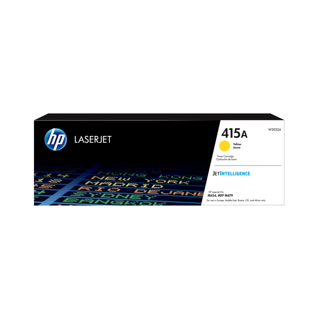 خرطوشة حبر HP 415A الأصلية الصفراء لطابعات LaserJet (W2032A)