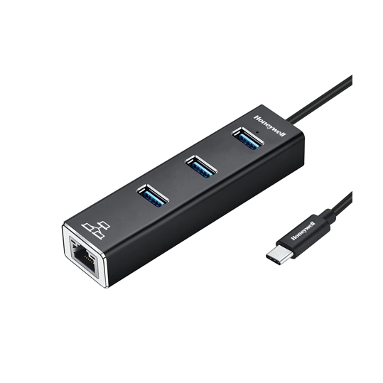 Honeywell Type C to USB 3.0 with Gigabit Ethernet Adapter (HC000006/ADP/BLK)