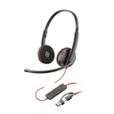 Poly Blackwire 3220 Stereo USB-C Headset +USB-C/A Adapter (8X228AA) 